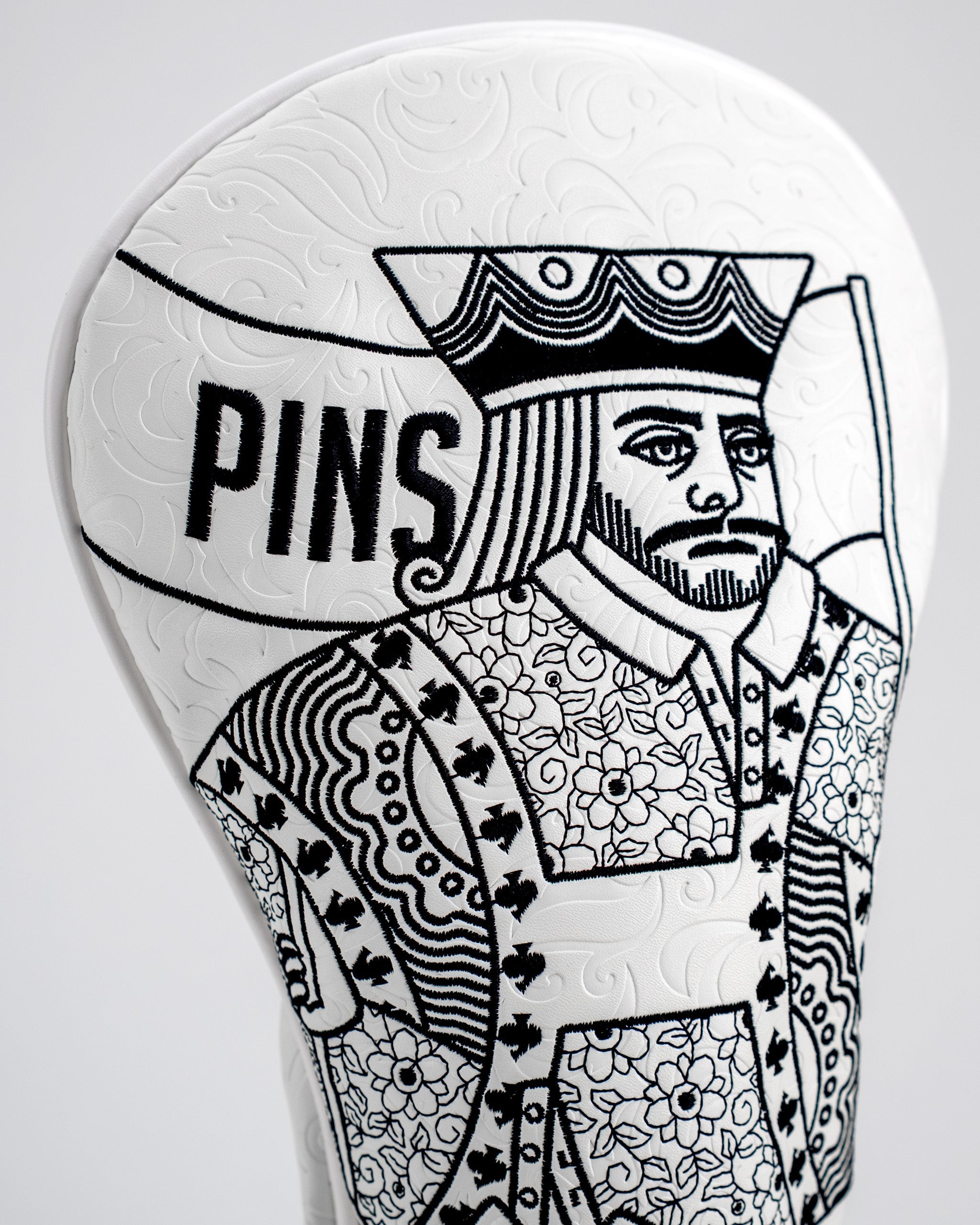 Image of White Out King of Spades - Driver Cover