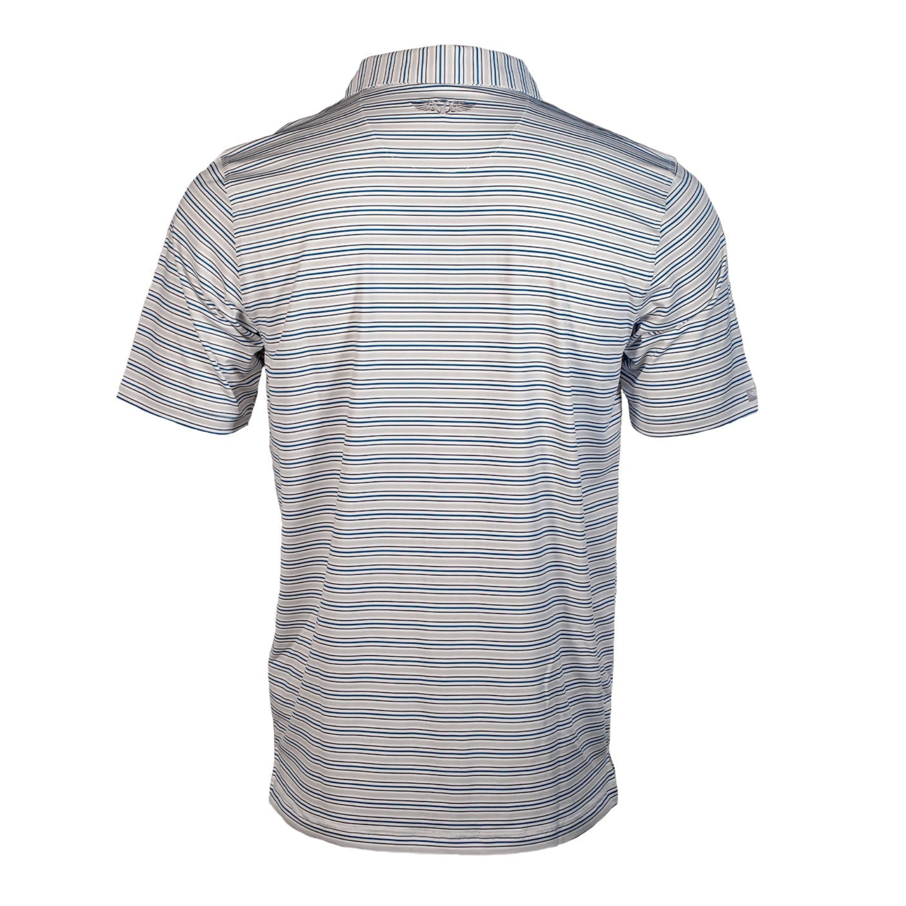 Image of Walker Print Polo-Peacock