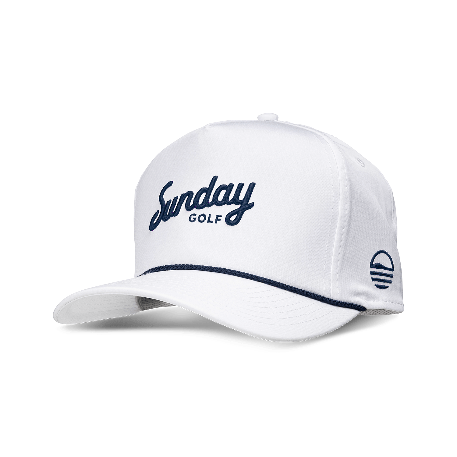 Image of Sunday Golf Rope Hat | White & Navy
