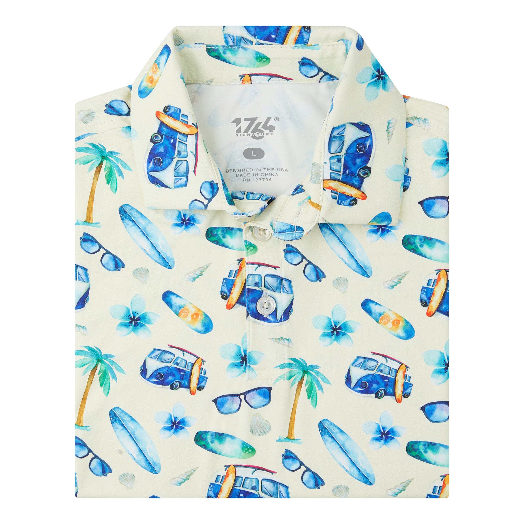 Image of Clean Wave Junior Polo- Pale Yellow