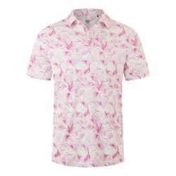 Graham Luxe Gage Polo- White/Pink