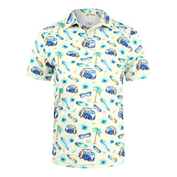 1764 Signature Clean Wave Junior Polo- Pale Yellow