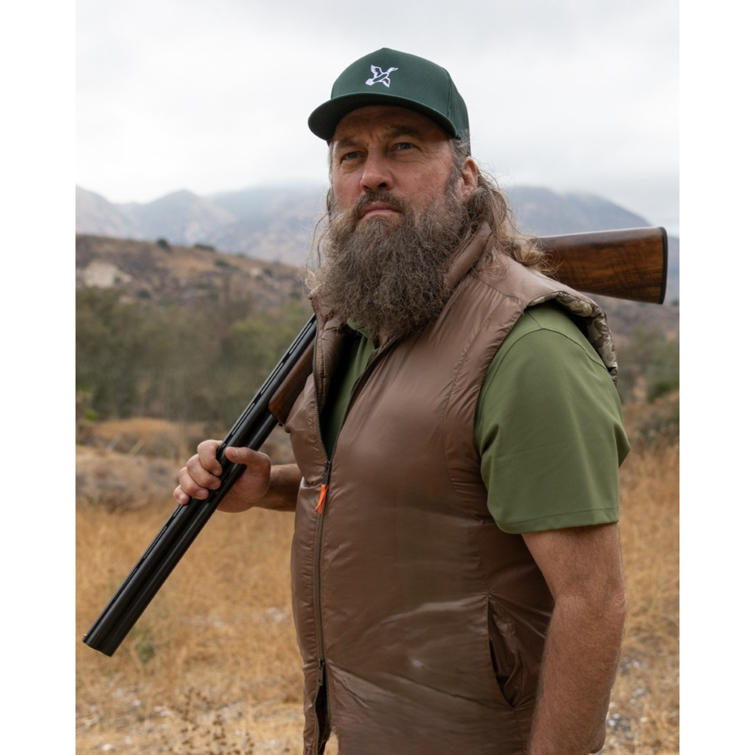 Image of The Fieldline Down Vest - Field Brown/Camo