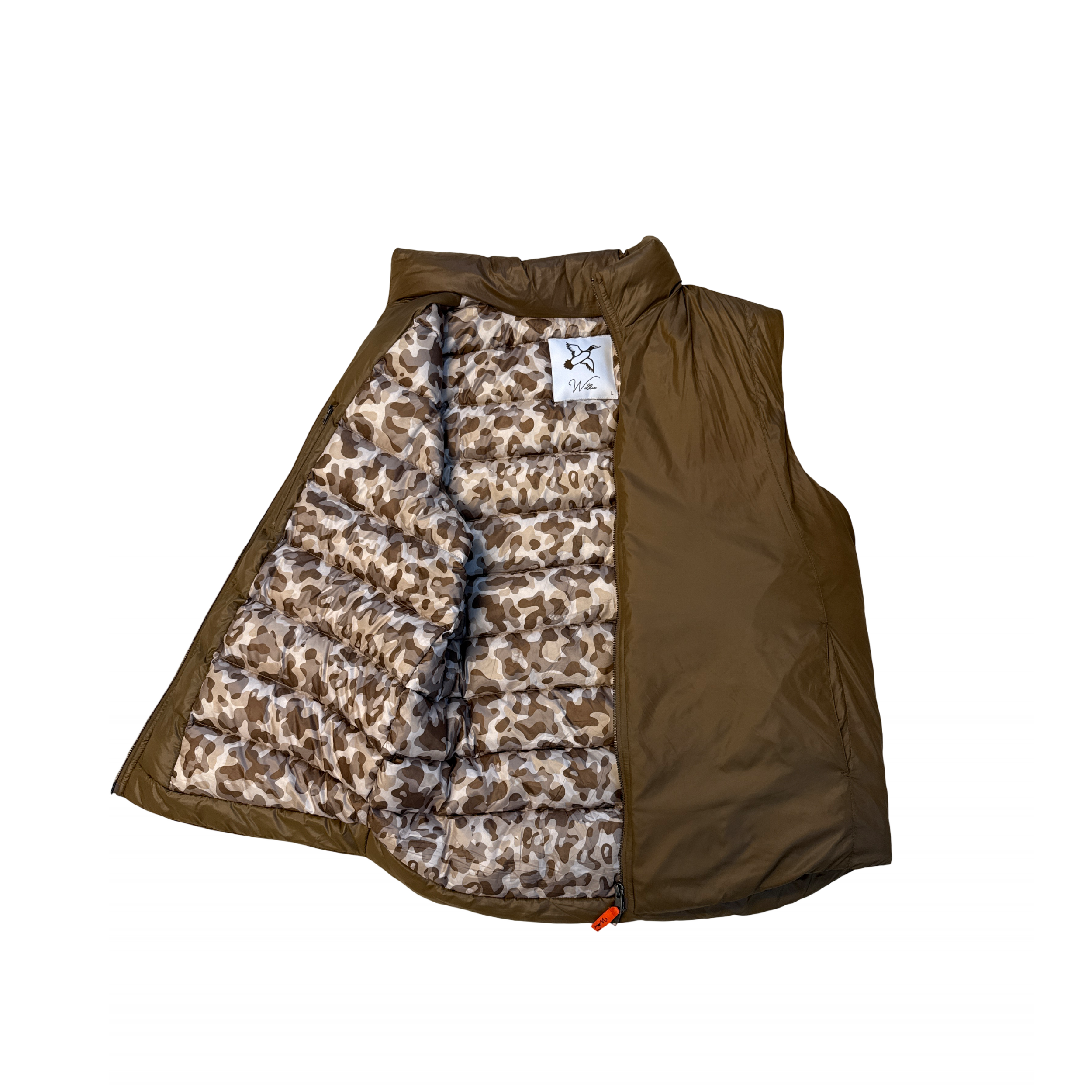 Image of The Fieldline Down Vest - Field Brown/Camo