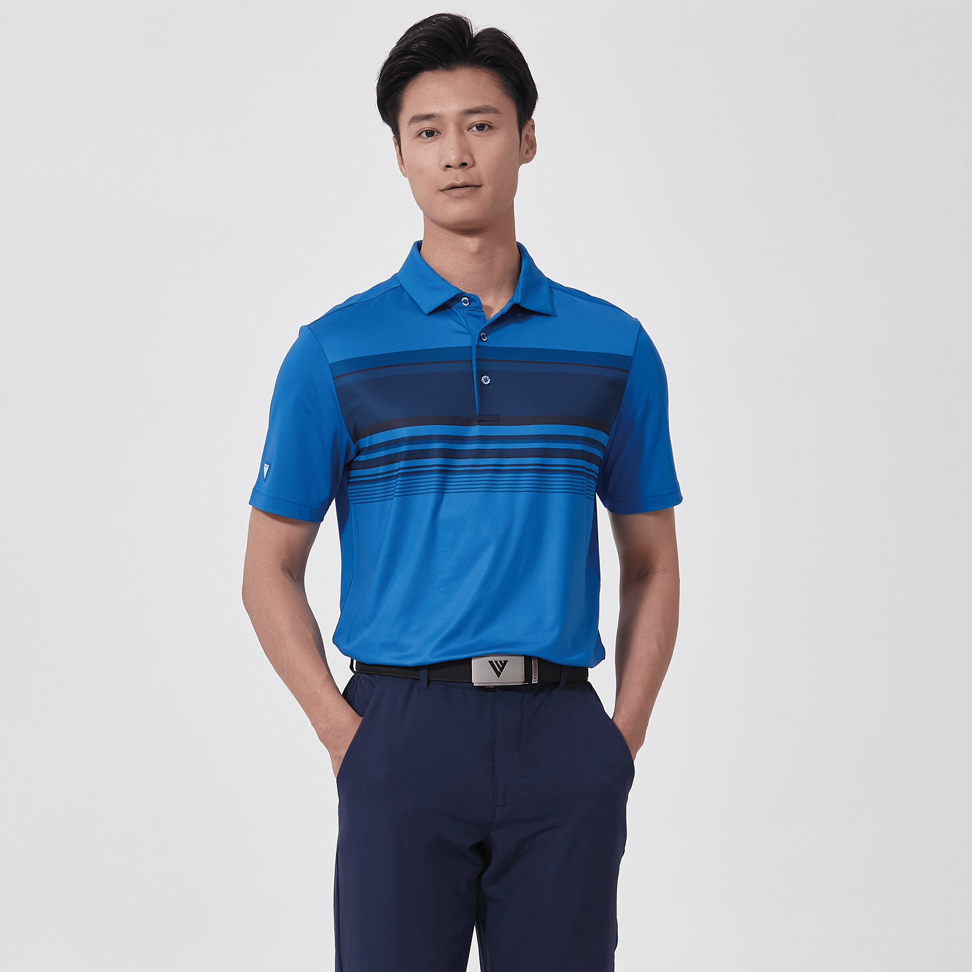 Image of Levelwear Onward Men's Polo - Blue Heron