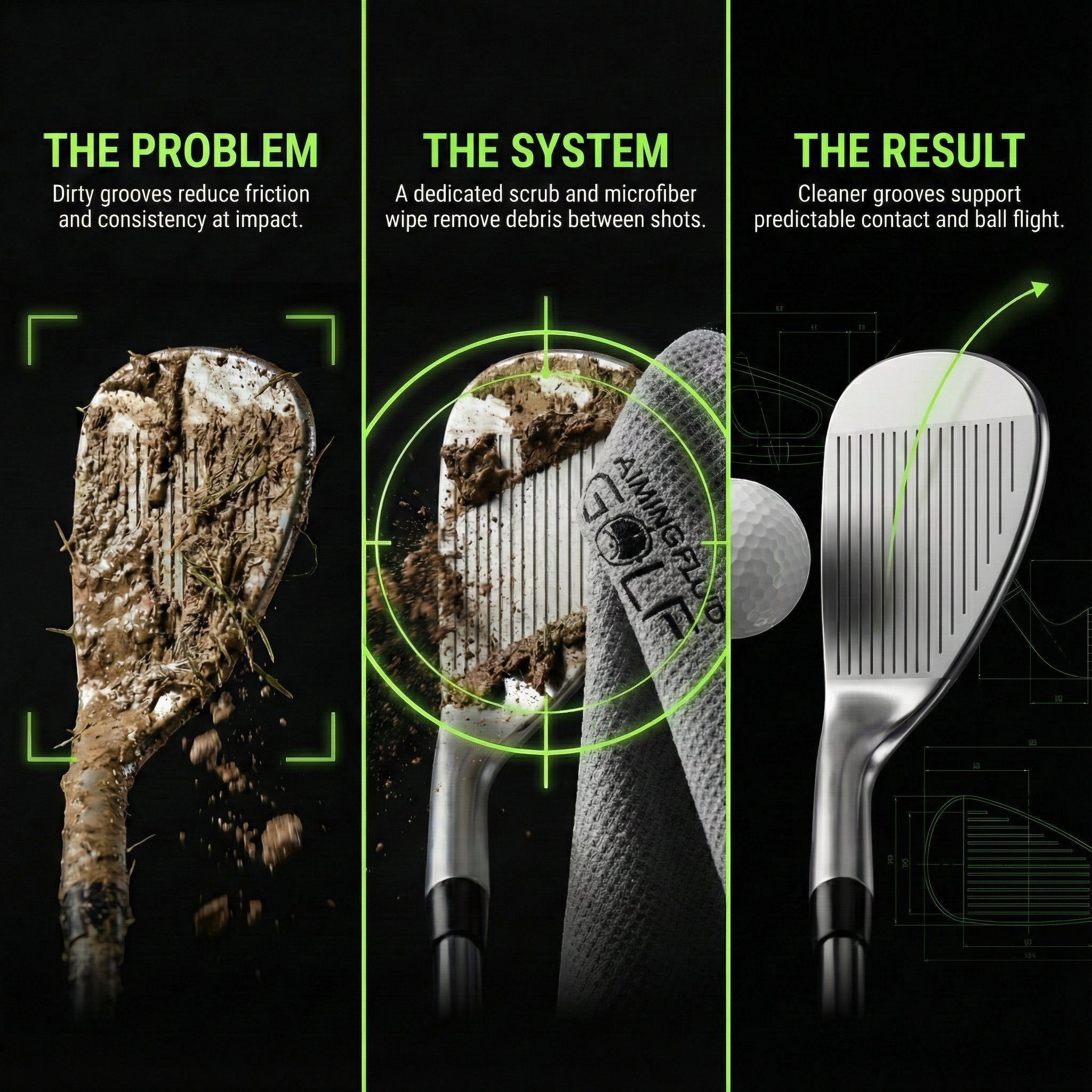 Image of Stubby Magnetic Golf Towel + Landing Pad System