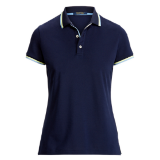 RLX Women's Short Sleeve Performance Pique Val Polo - French Navy