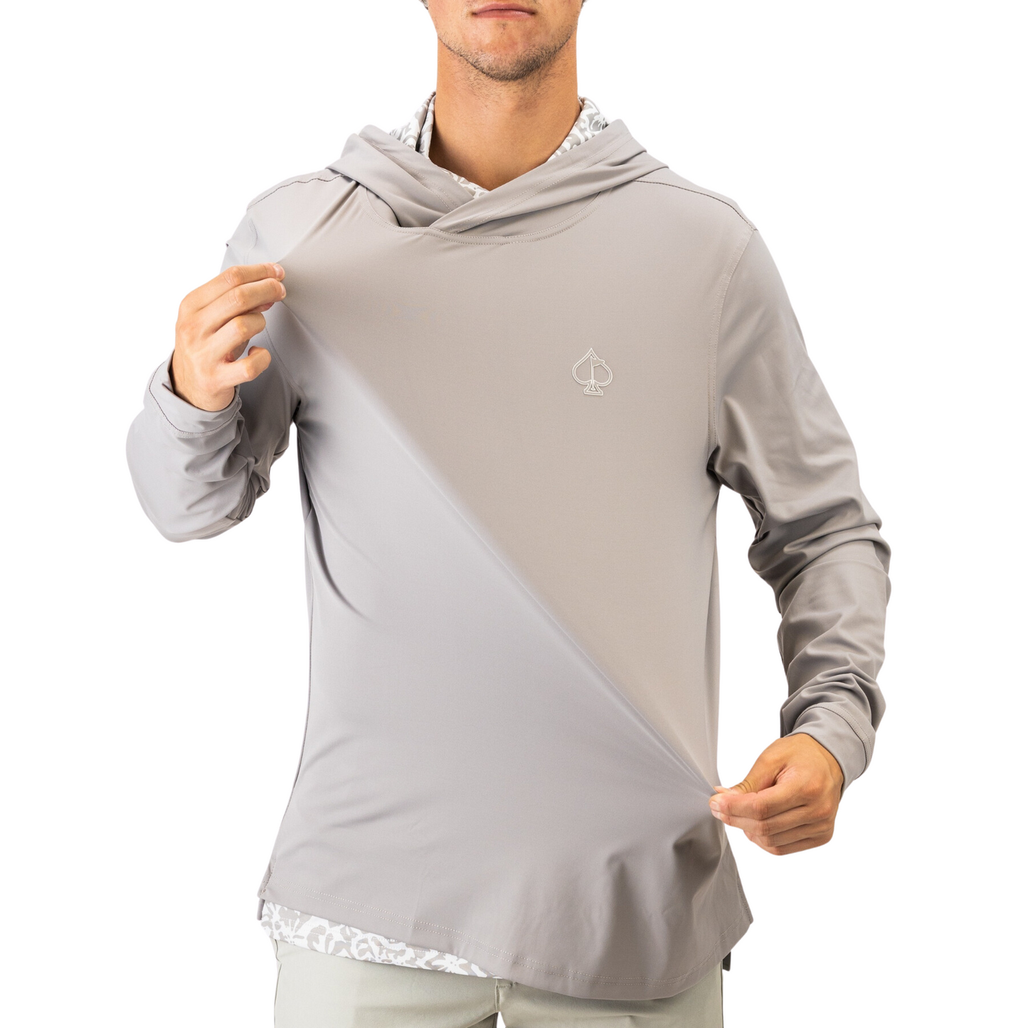 Performance Golf Hoodie - Stamped Fossil