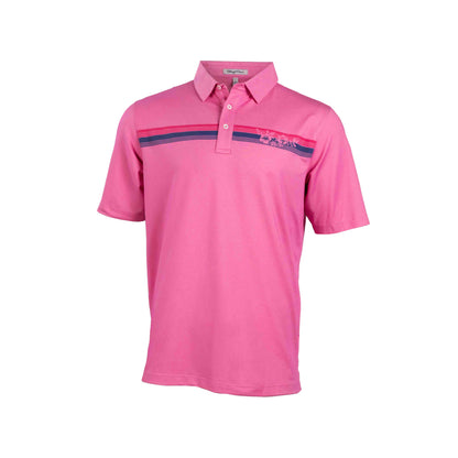 Straight Down Island Stripe Polo