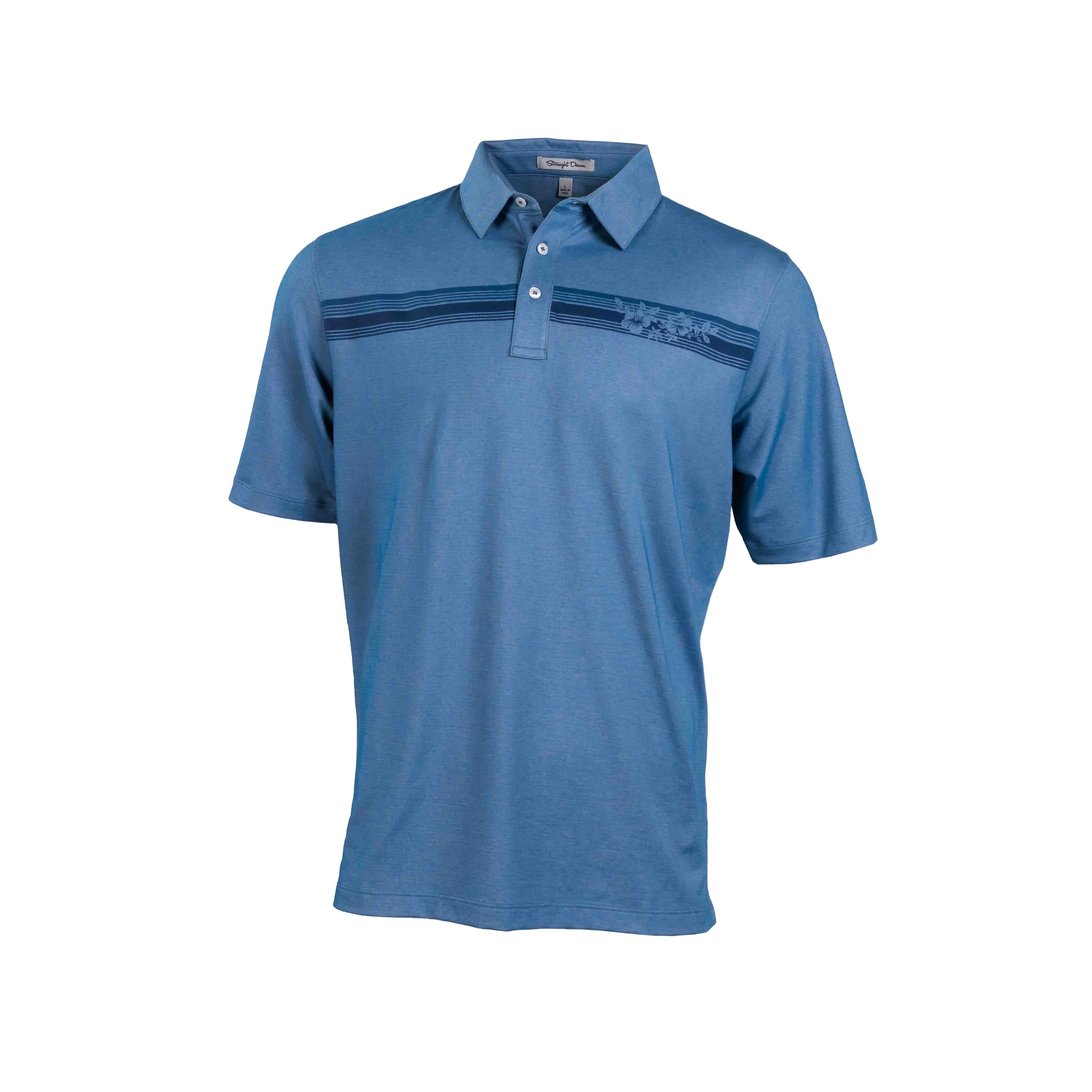 Image of Straight Down Island Stripe Polo
