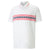 Puma Volition Freedom Stripe Polo- Bright White/Ski Patrol