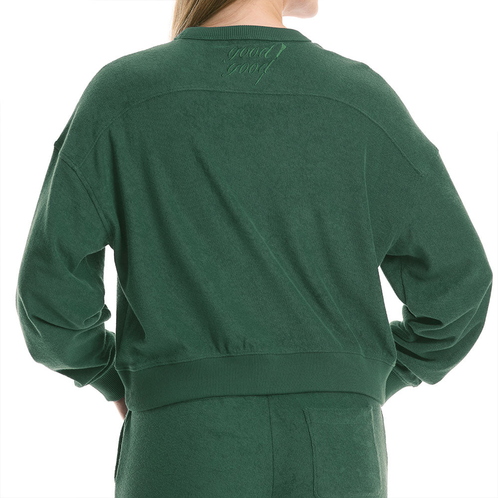 Image of First Cut Terry Cropped Crew