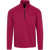 Dunning Bristol Jacquard Performance Quarter Zip - Poppy / Black