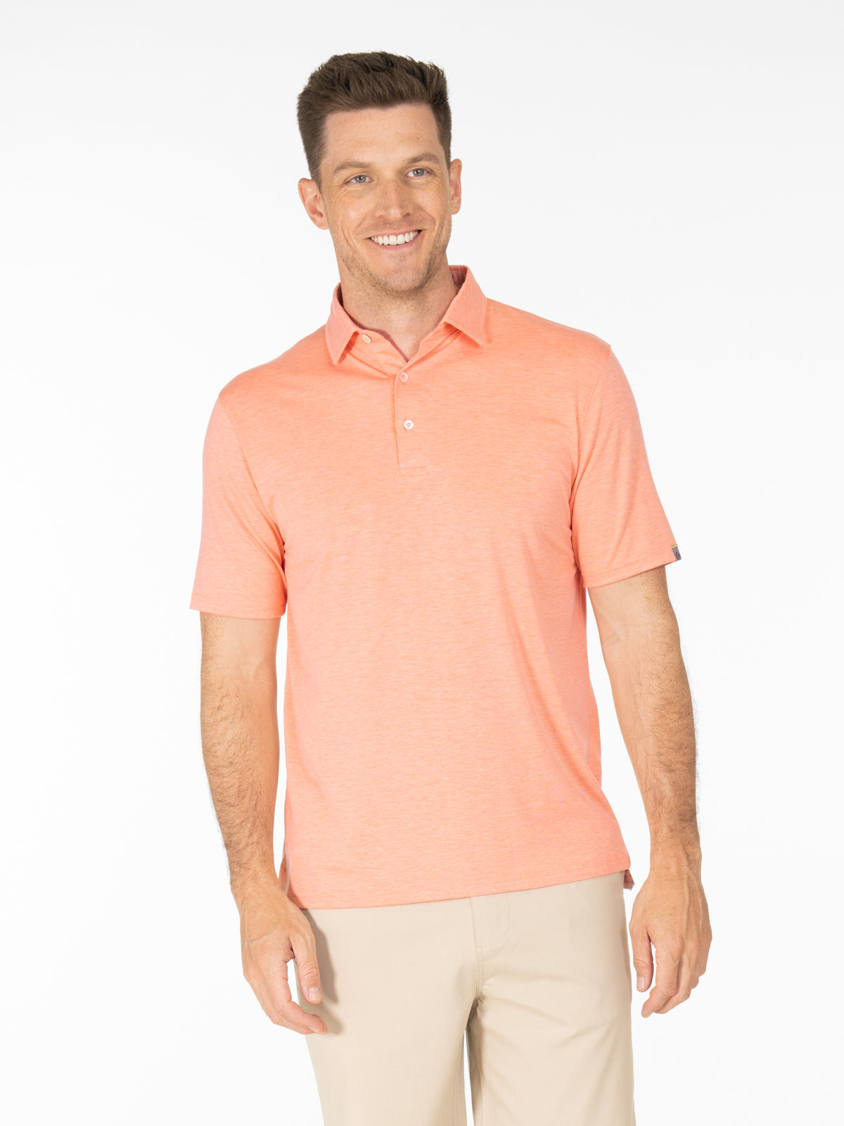 Peach polo sale
